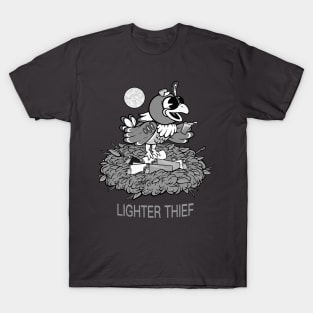 LIGHTER THIEF b/w T-Shirt